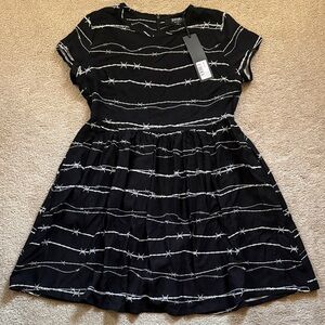 Disturbia | Barbed Skater Dress